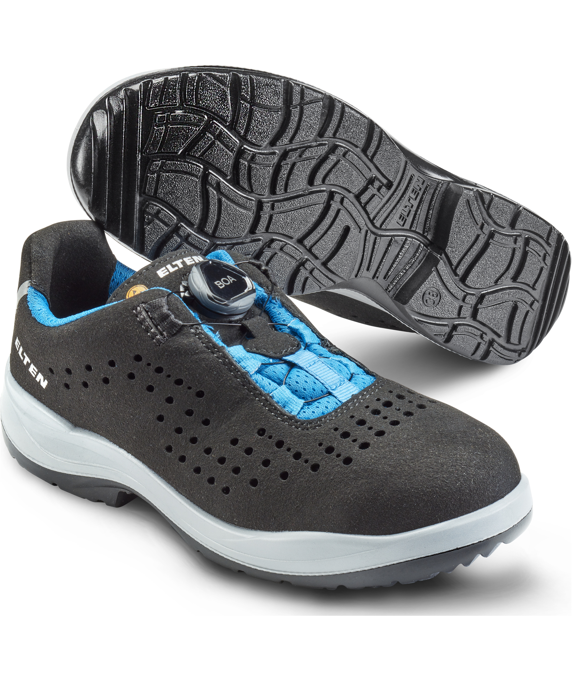 2. sortering Elten Impulse Lady Boa&reg; Aqua Low vernesko S1P, Svart