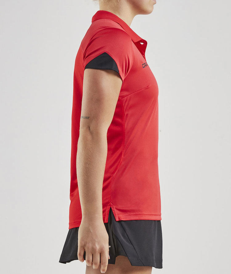 Craft Pro Control Impact Damen Poloshirt, Bright red, large image number 3