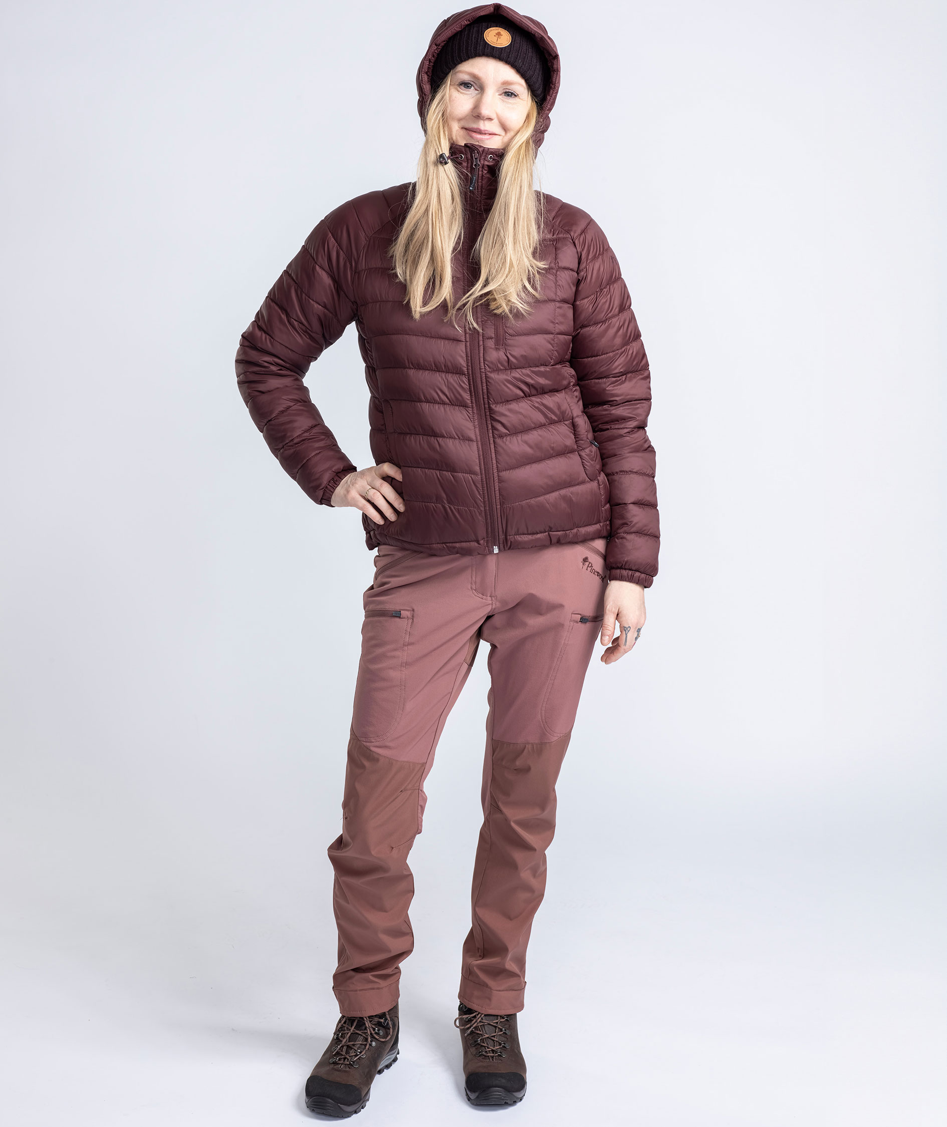Pinewood&nbsp;Abisko Insulation vatteret damejakke, Earth Plum, large image number 9