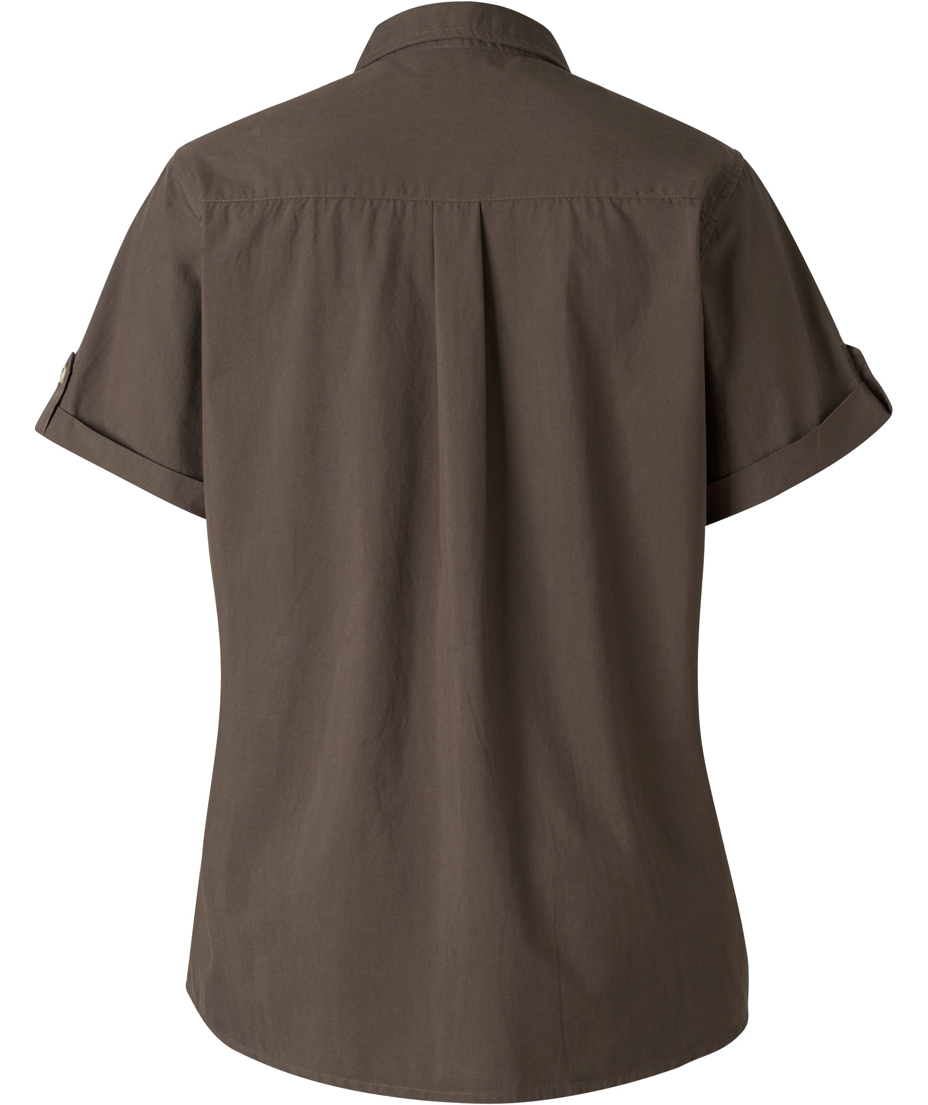 Pinewood Safari kort&aelig;rmet dameskjorte, Dark olive , large image number 2