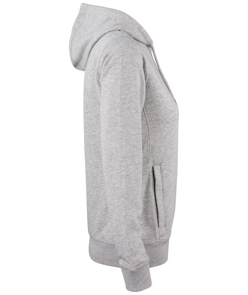 Clique Premium OC Damen Hoodie, Grau Meliert, large image number 2