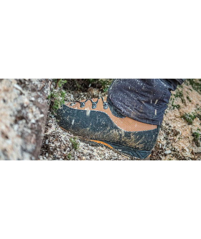 SIP Grizzly s&aring;gskyddsst&ouml;vlar SB, Svart/Orange