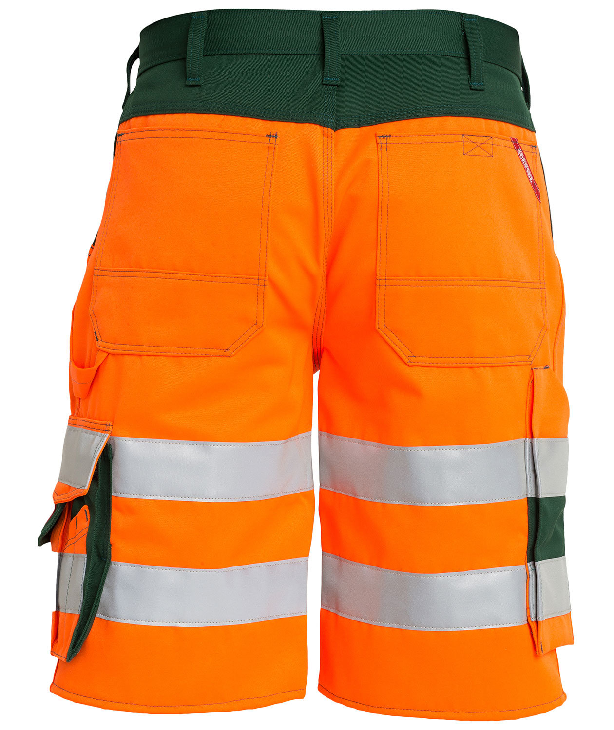 Engel arbejdsshorts, Hi-vis Orange/Gr&oslash;n