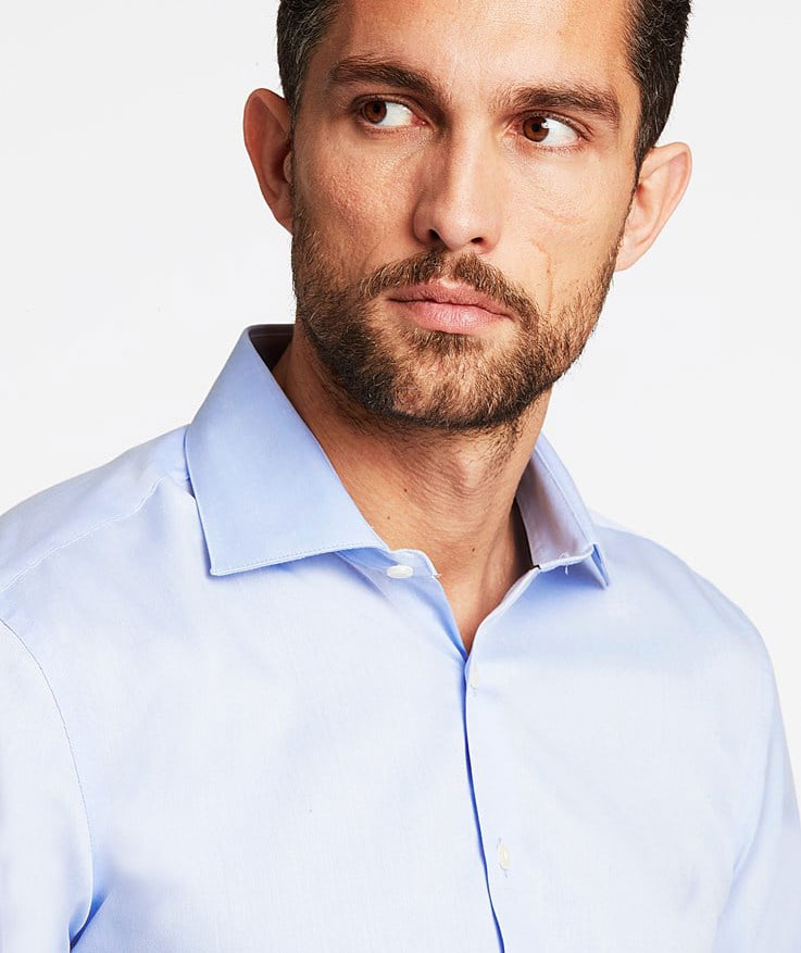 Lindbergh Fine Twill Modern fit skjorte, Lys Bl&aring;, large image number 5