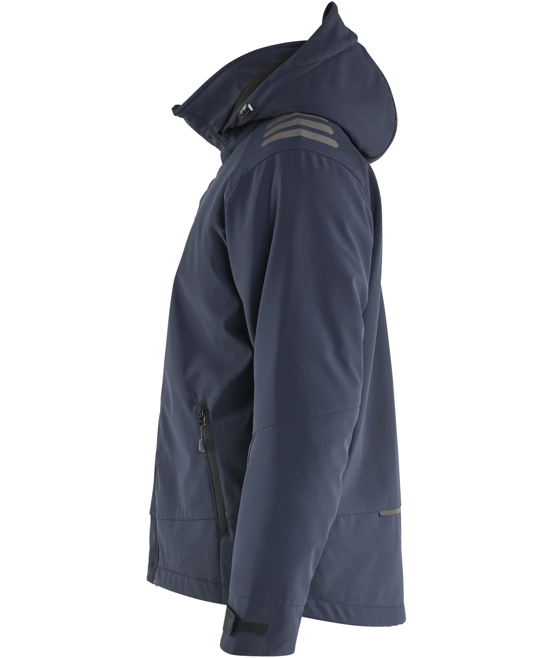 Bl&aring;kl&auml;der lightweight lined softshell jacket, Dark Marine/Hi-Vis Yellow, large image number 3