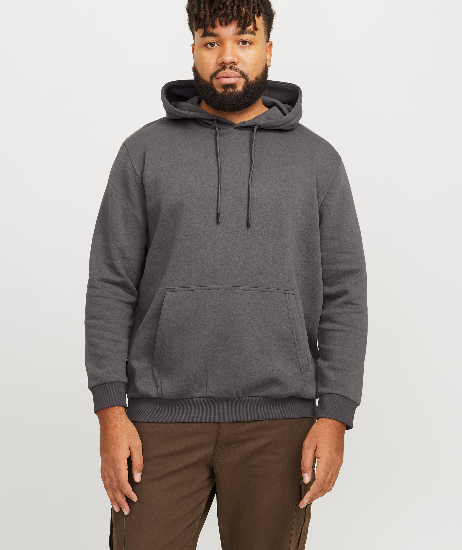 Jack & Jones Plus JJEBRADLEY Hoodie, Castlerock