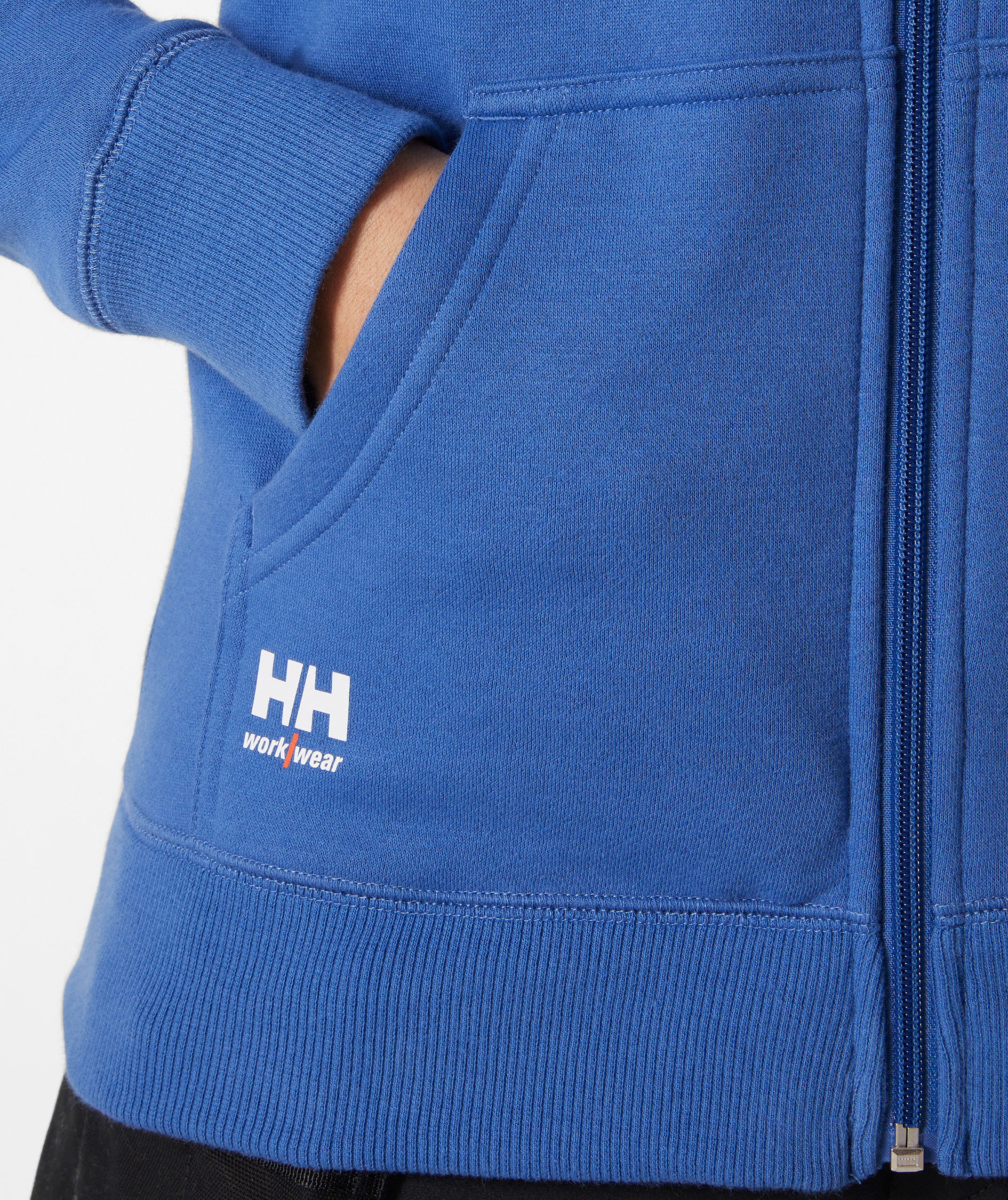 Helly Hansen Classic Damen Hoodie mit Rei&szlig;verschluss, Stone Blue, large image number 5