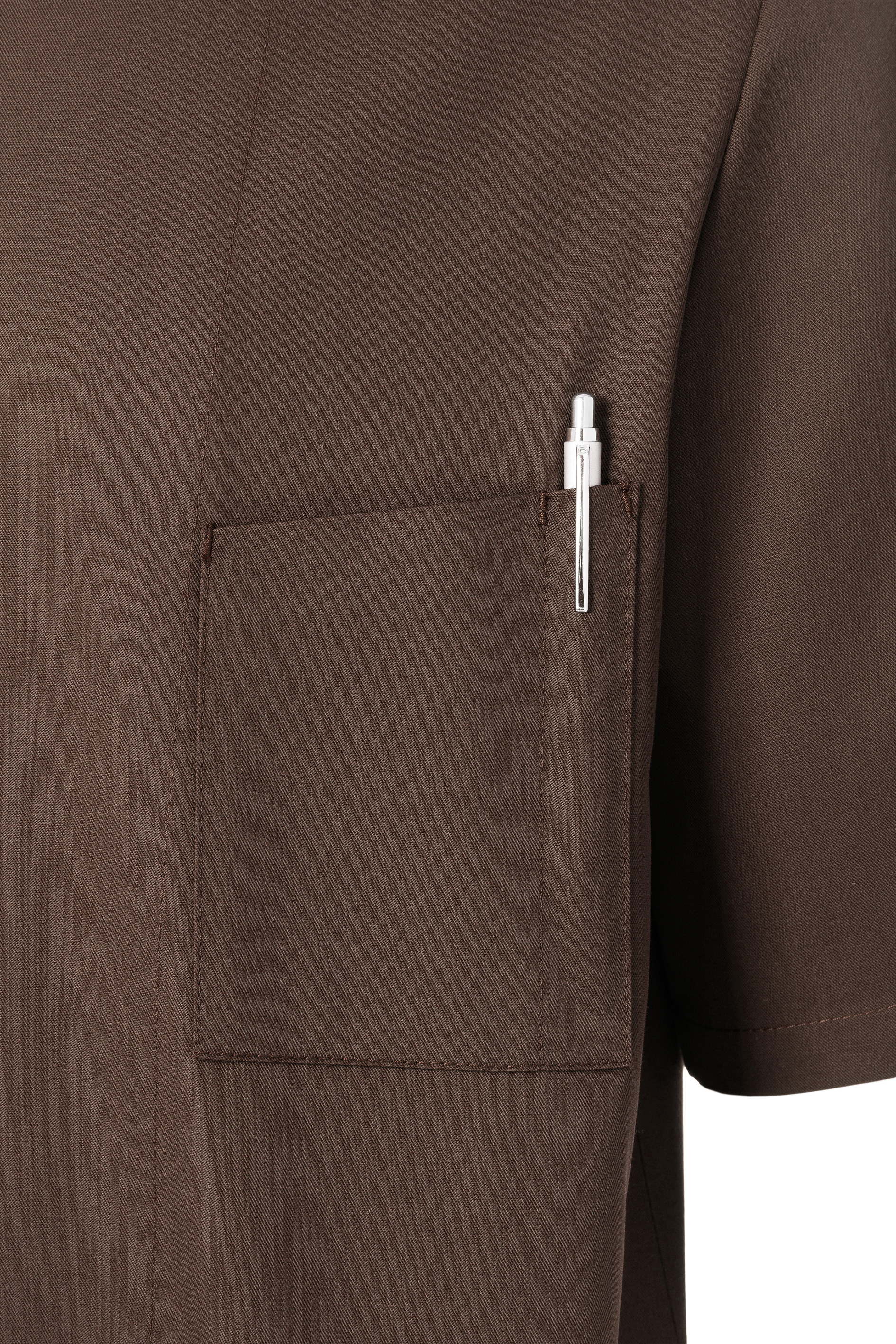 Karlowsky Gustav kort&aelig;rmet kokkejakke, Light Brown, large image number 4