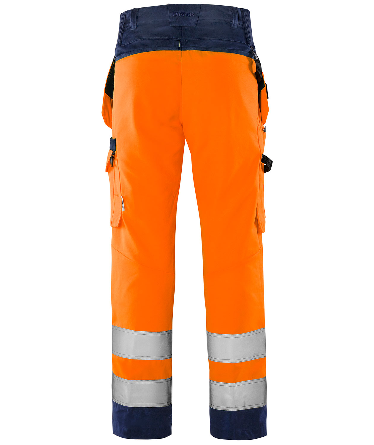 Fristads Green craftsman trousers 2641 GPLU, Hi-vis Orange/Marine, large image number 2