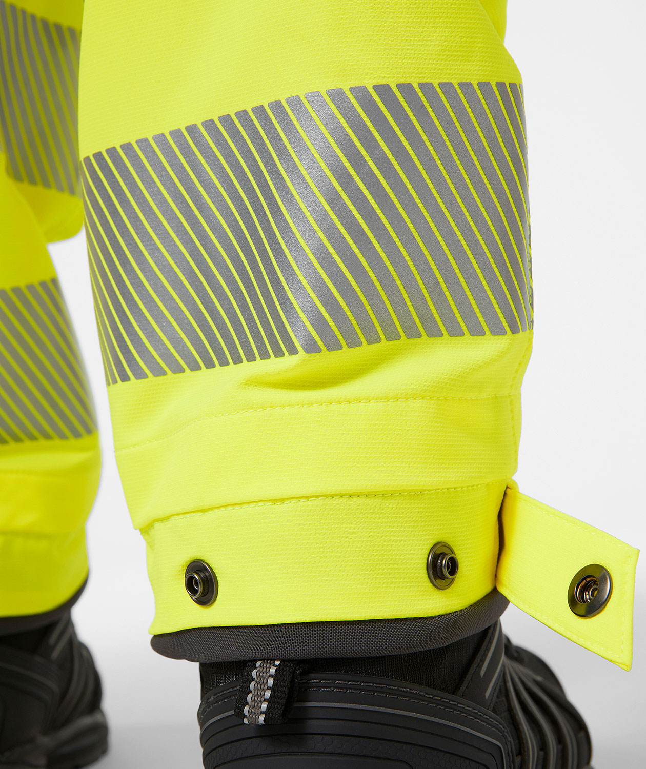 Helly Hansen ICU BRZ h&aring;ndv&aelig;rkerbukser full stretch, Ebony/Hi-Vis Gul, large image number 4
