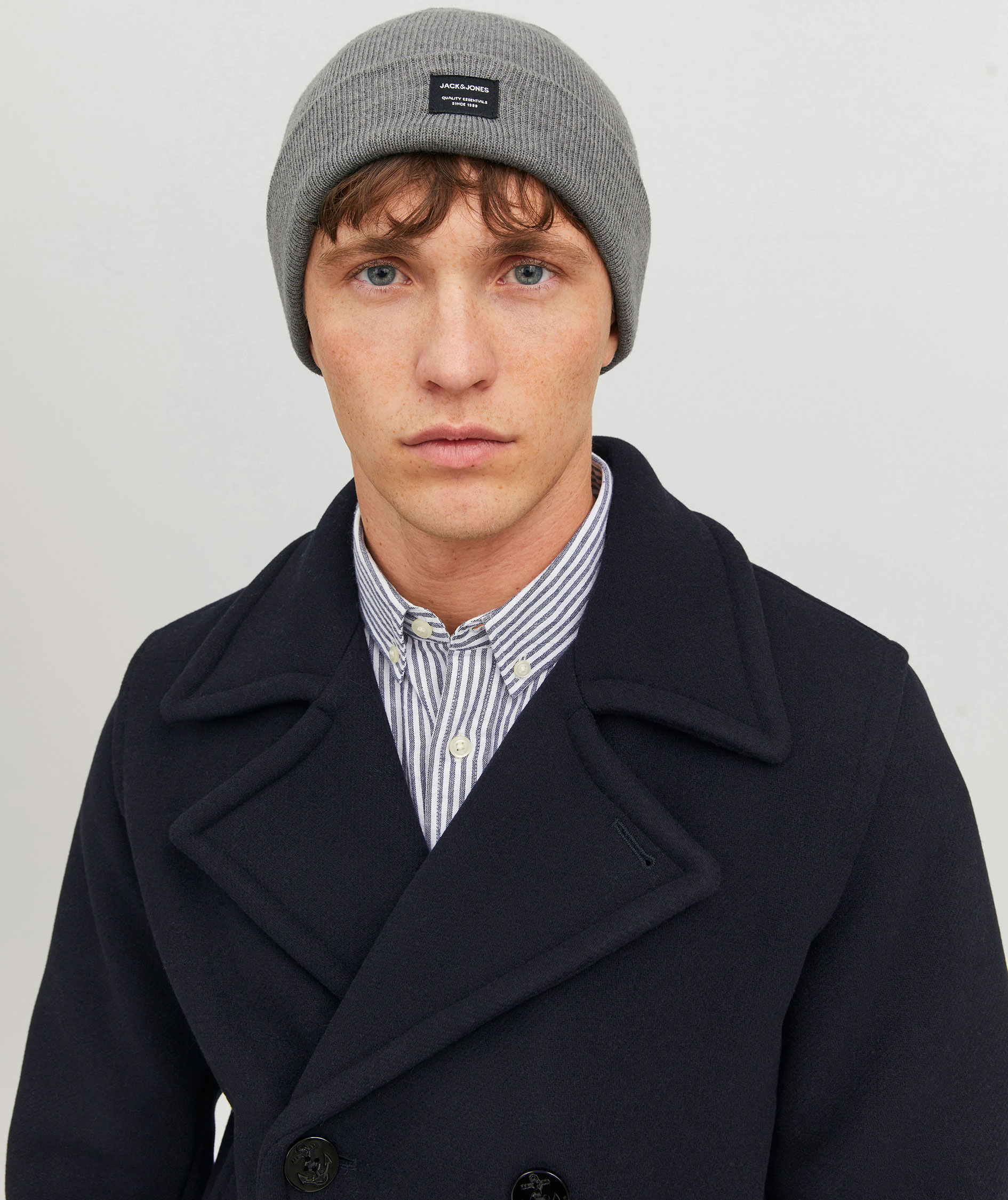 Jack & Jones JACDNA Beanie, Grey melange, Grey melange, large image number 3