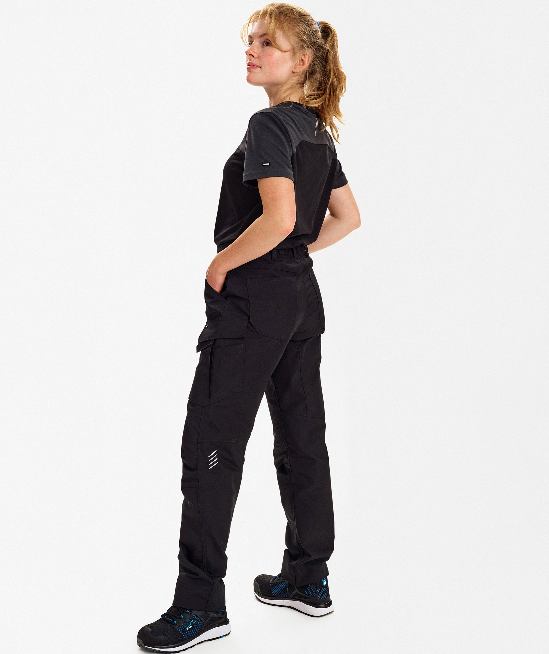 Engel Entire dame servicebukse, Black, large image number 5