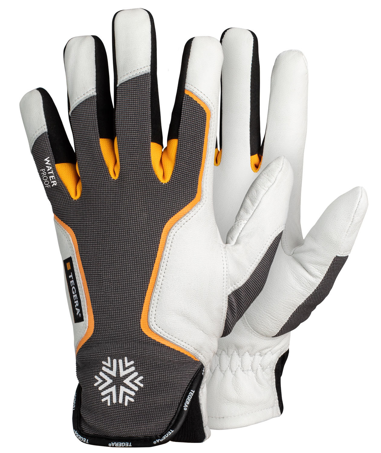 Tegera 7795 vinter arbejdshandsker, Hvid/Gr&aring;