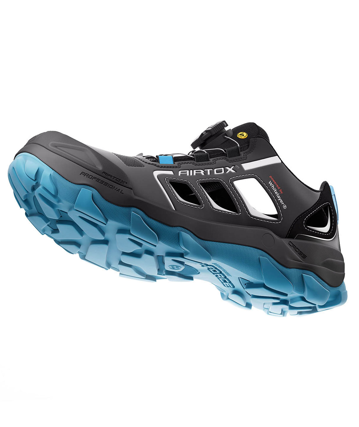 Airtox GL22 skyddssandaler S1P, Svart/Bl&aring;, large image number 3