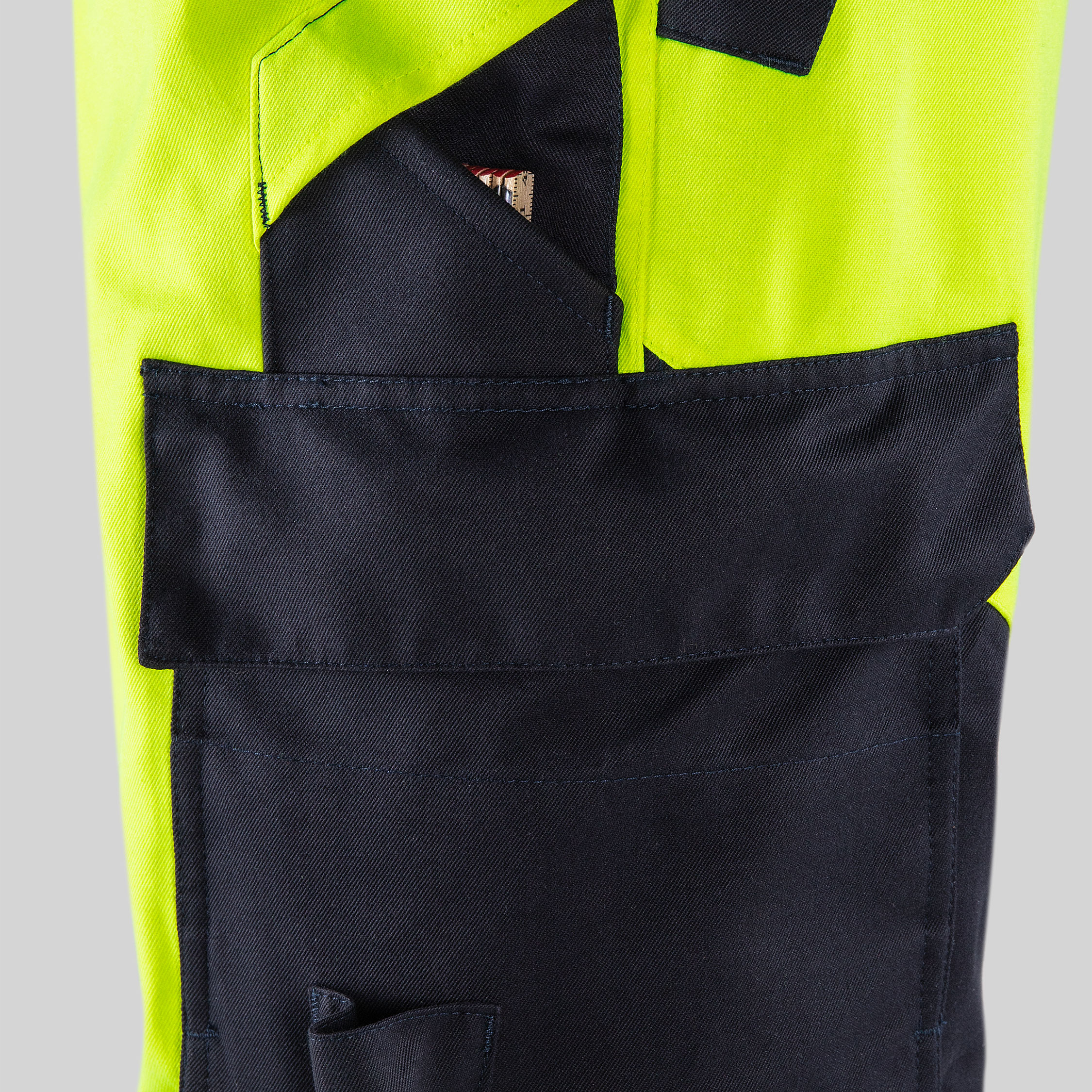 Fristads Airtech skalbukser 2525 ATHR, Hi-Vis gul/marine, large image number 6