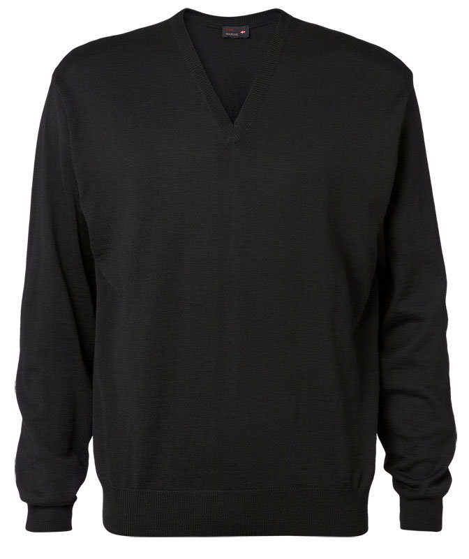 CC55 Copenhagen strikket genser med merinoull, Svart, Svart, swatch