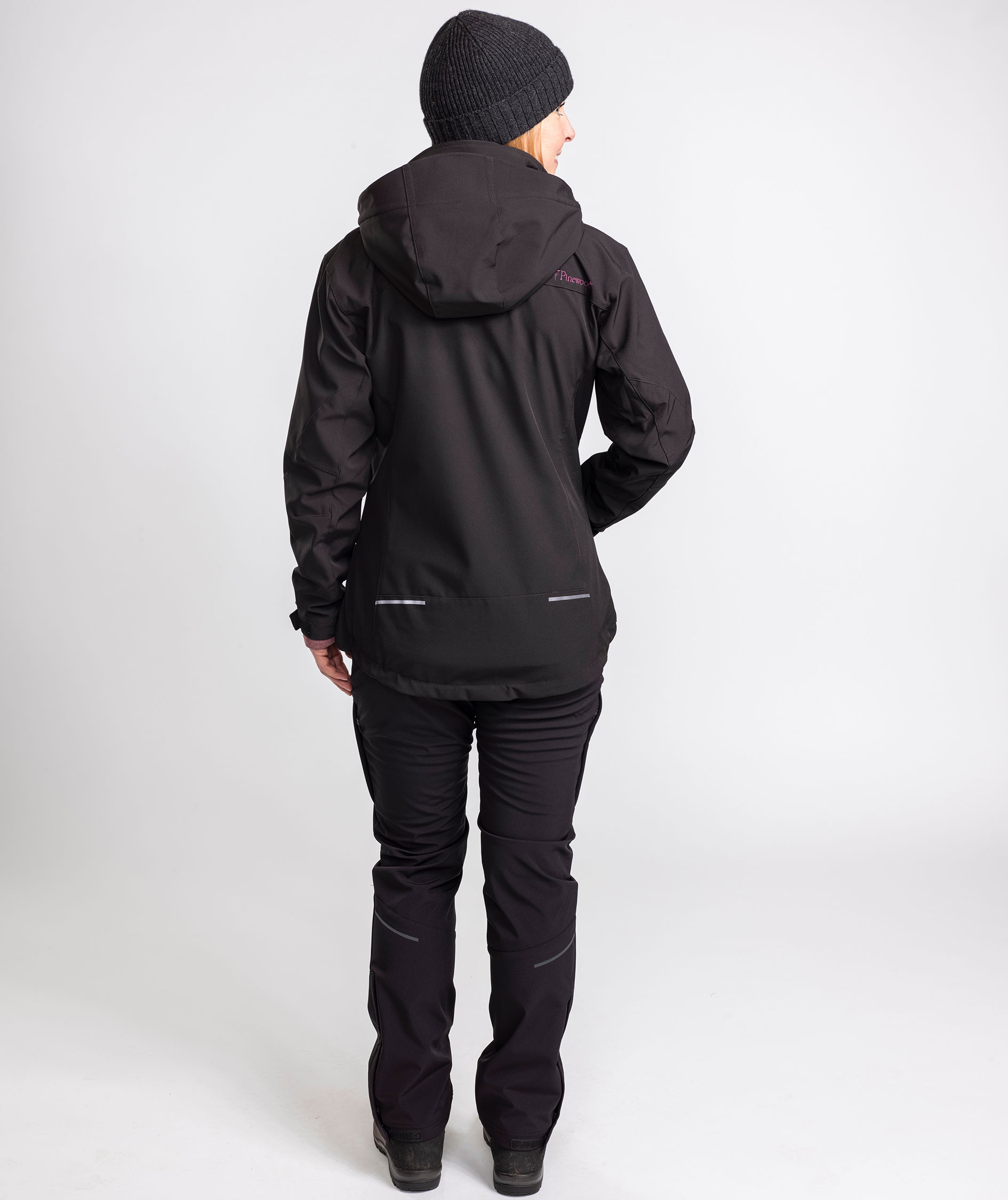 Pinewood Wilda Stretch dame skalbukser, Sort, large image number 7