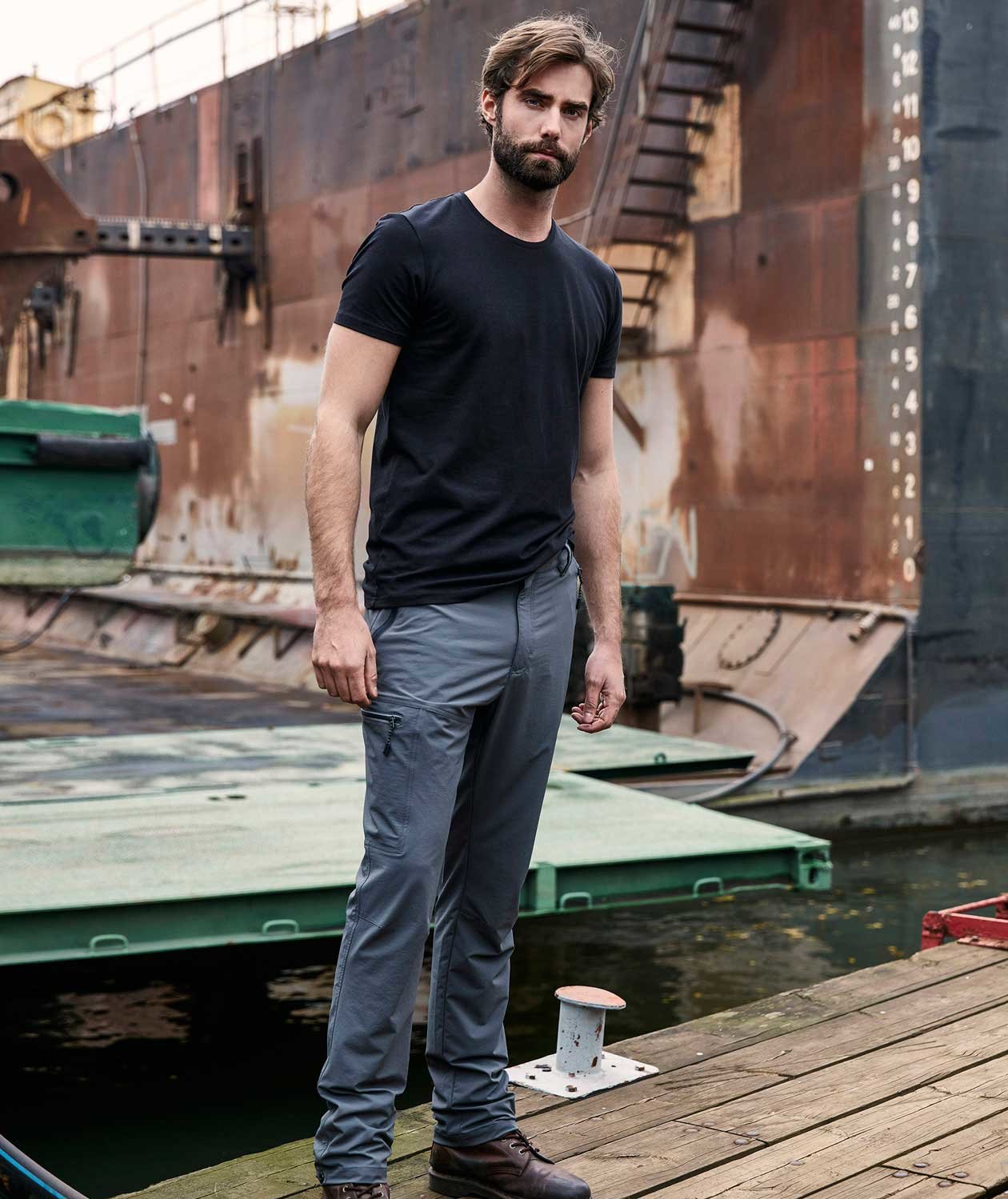 South West Norman &oslash;kologisk T-shirt, Sort, large image number 1