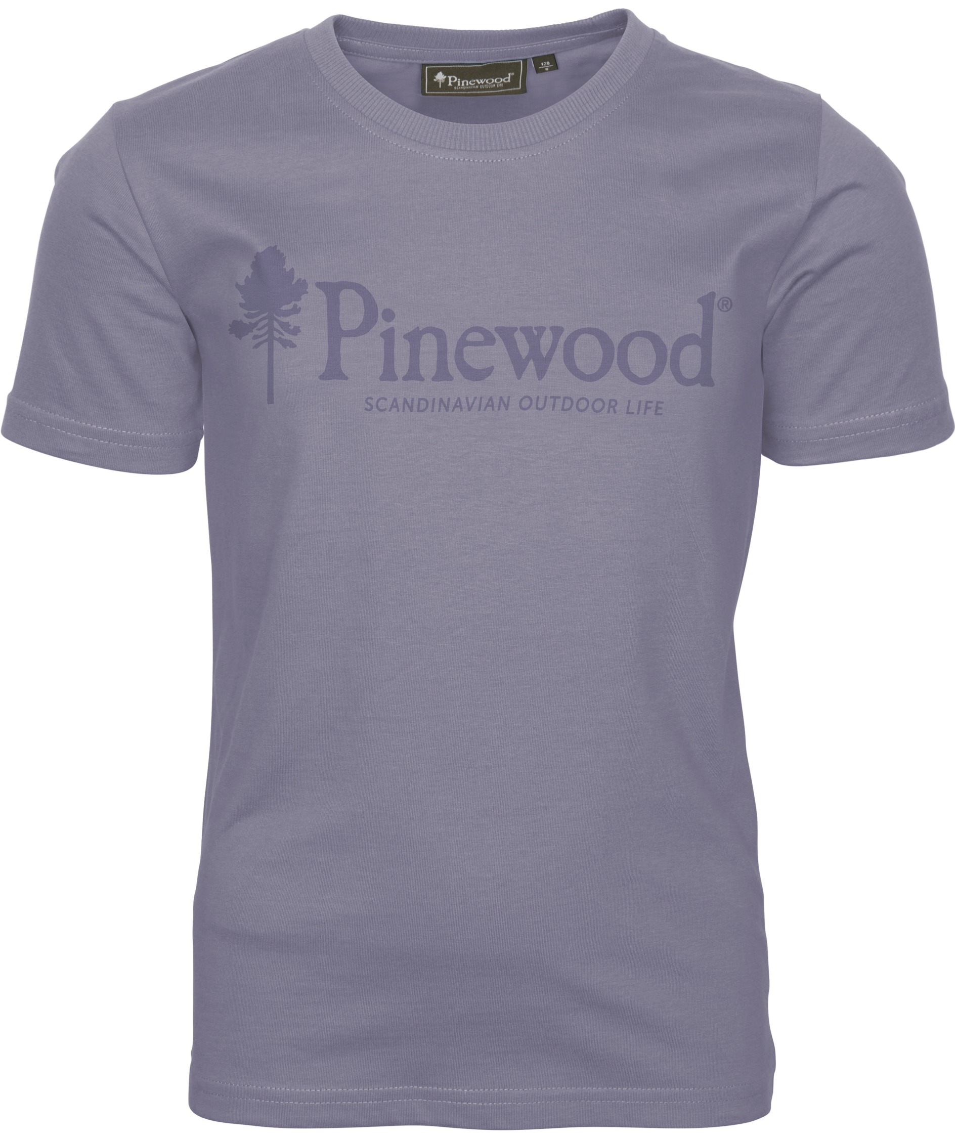 Pinewood&nbsp;Outdoor Life T-shirt til b&oslash;rn, Light Lilac, Light Lilac, swatch