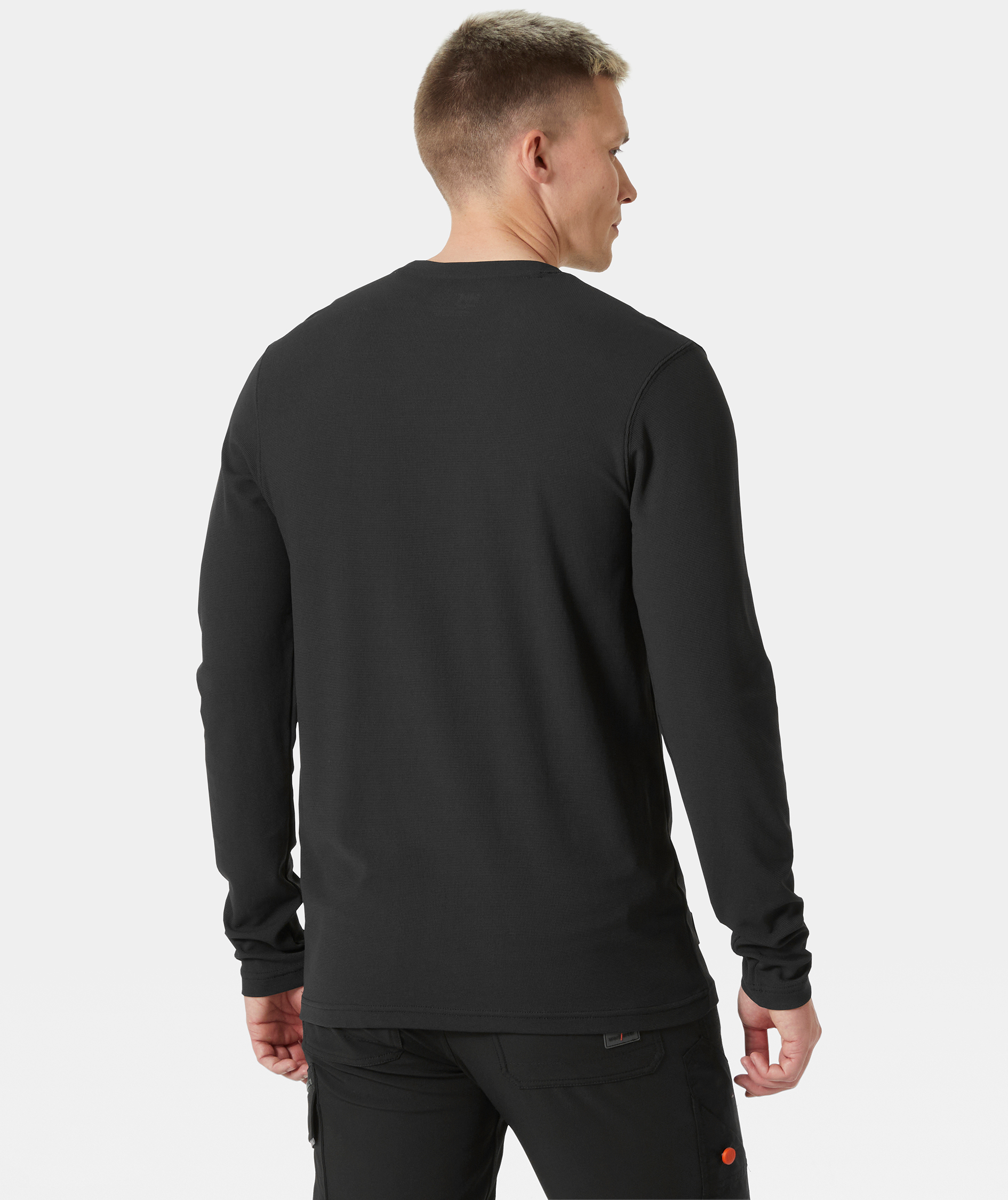 Helly Hansen Techlong-sleeved T-shirt, Black, large image number 3