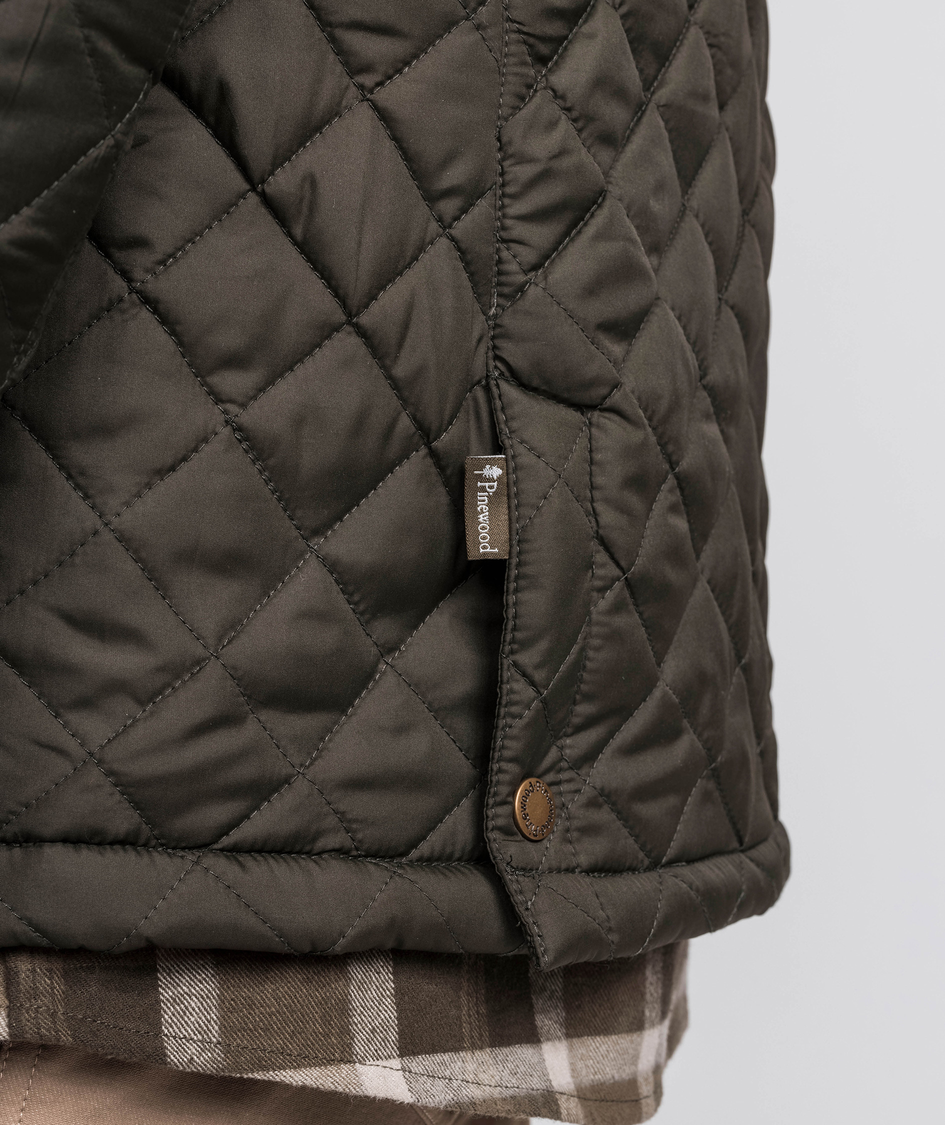 Pinewood&nbsp;Nydala Classic Quilted jakke, Mosgr&oslash;n, large image number 6