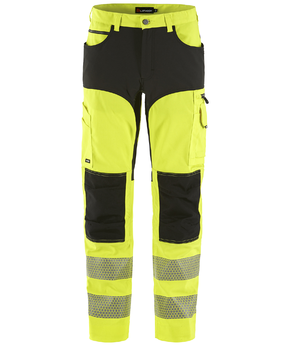L.Brador&nbsp;arbetsbyxa 1076PB, Varsel Gul/Svart