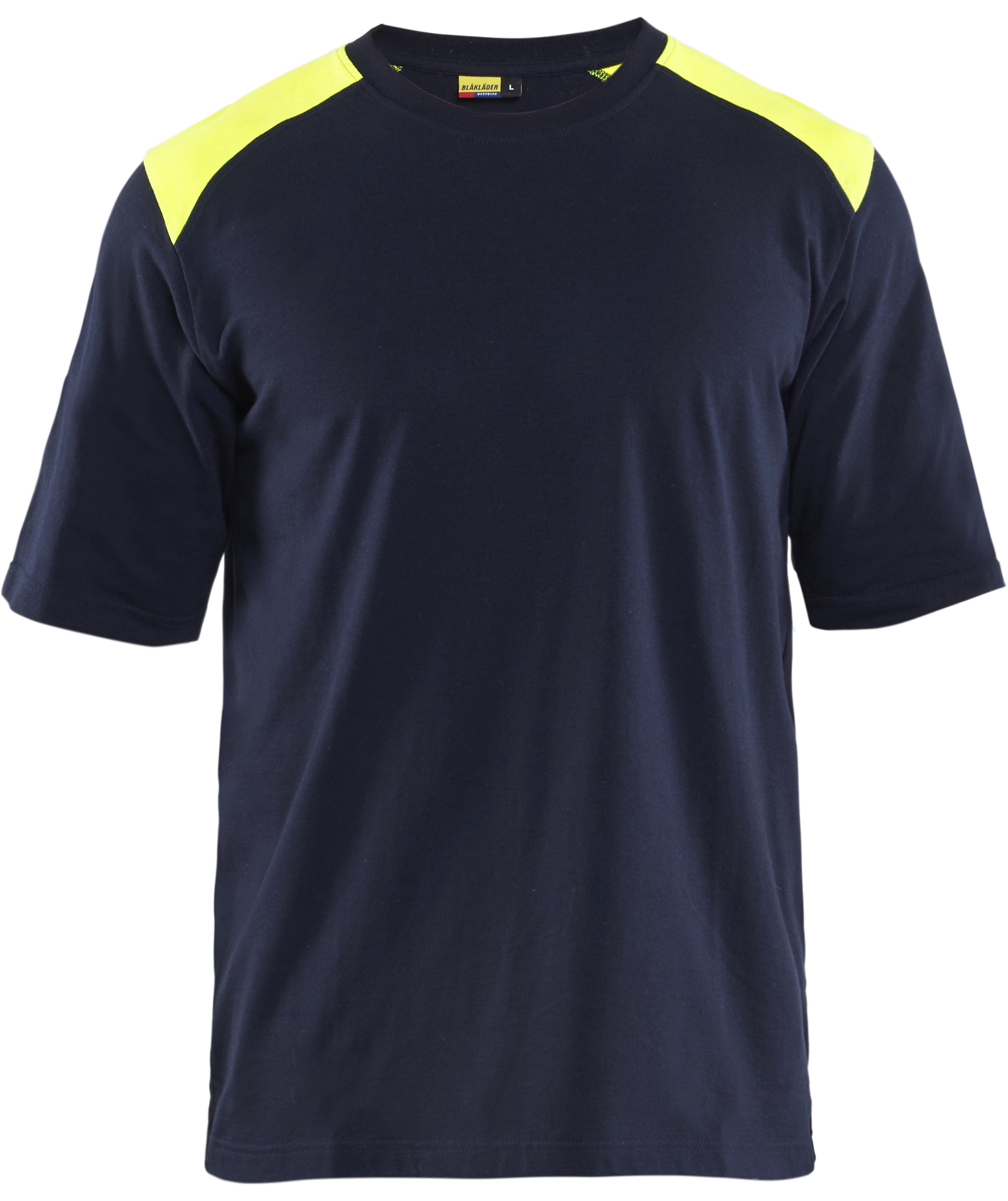 Bl&aring;kl&auml;der FR T-shirt, Marine/Hi-Vis gul