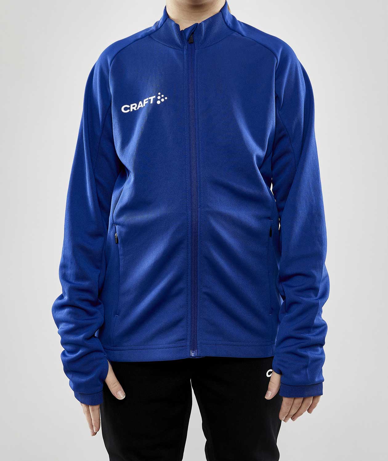 Craft Evolve Full Zip sweatshirt til b&oslash;rn, Club Cobolt, large image number 1