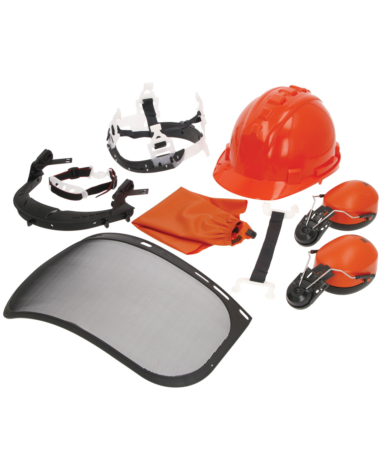 Kramp Premium skogshjelmpakke, Oransje/Svart