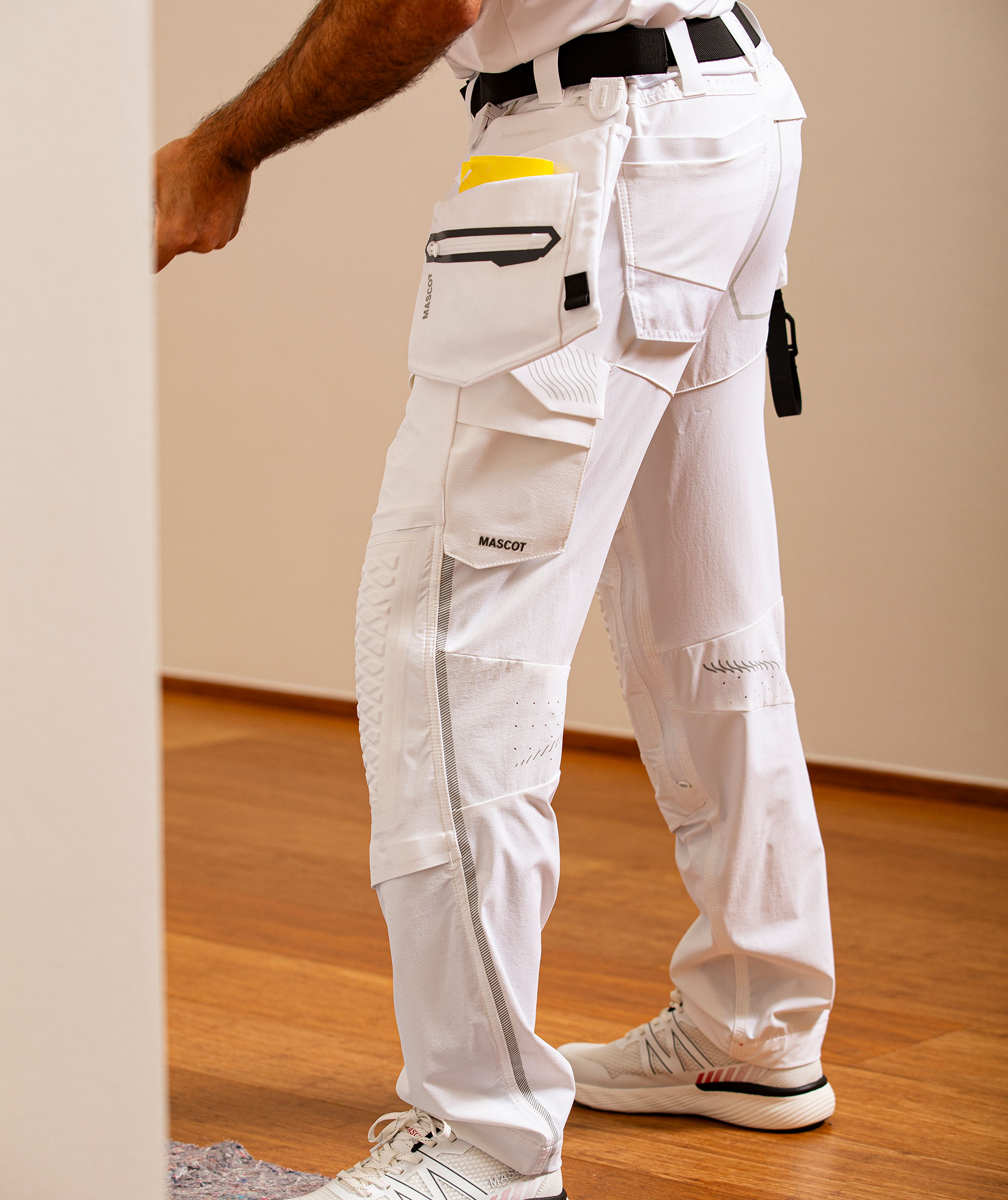 Mascot Customized arbejdsbukser full stretch, Hvid, large image number 5