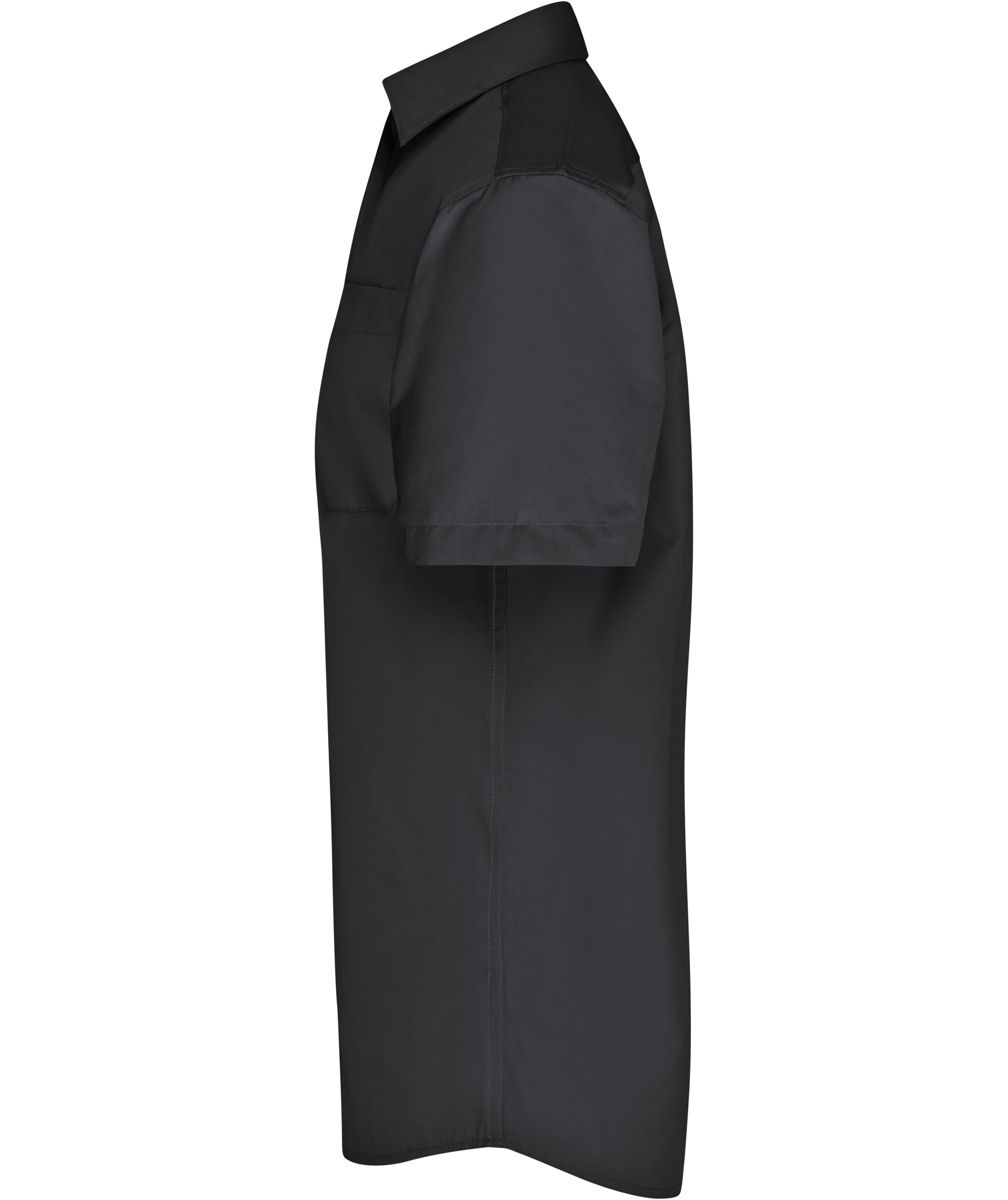 James & Nicholson classic fit kort&auml;rmad skjorta, Svart, large image number 3