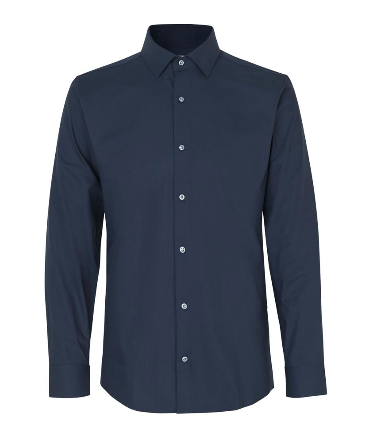 Seven Seas hybrid Slim fit skjorta, Navy, Navy, swatch