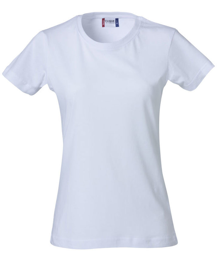 Clique Basic T-shirt dam, Vit, Vit, swatch
