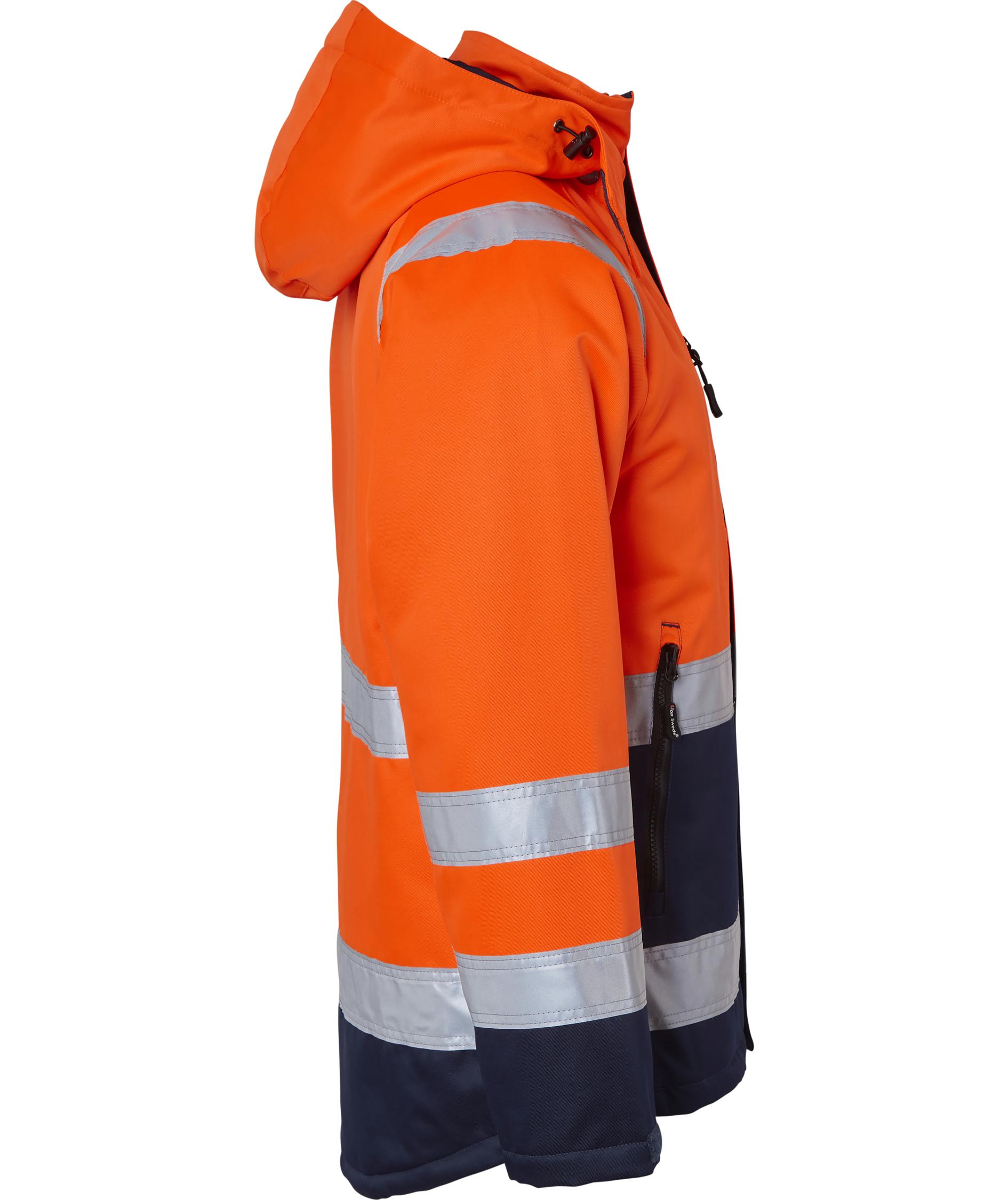 Top Swede vinterjakke 131, Hi-Vis Orange/Navy, large image number 2