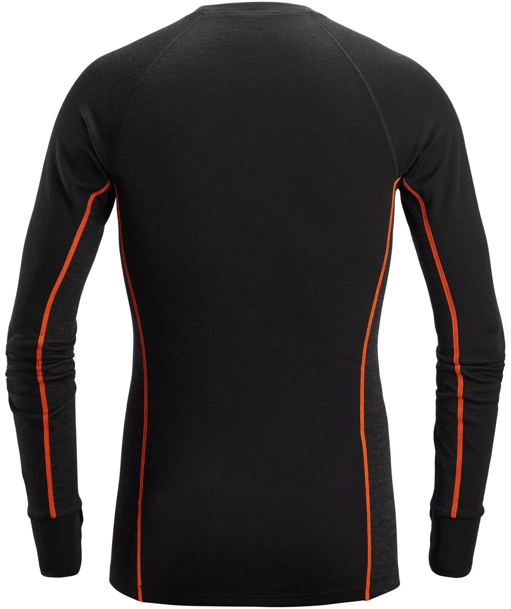 Snickers l&aring;ng&auml;rmad underst&auml;llstr&ouml;ja med merinoull 9480, Black/Anthracite Melange, large image number 2