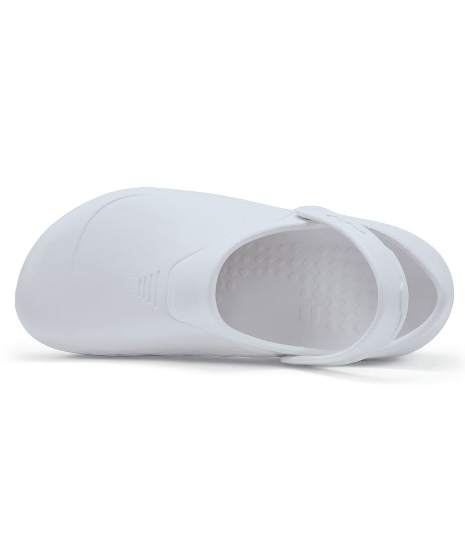 Shoes For Crews Zinc clogs with heel strap OB, White, large image number 4