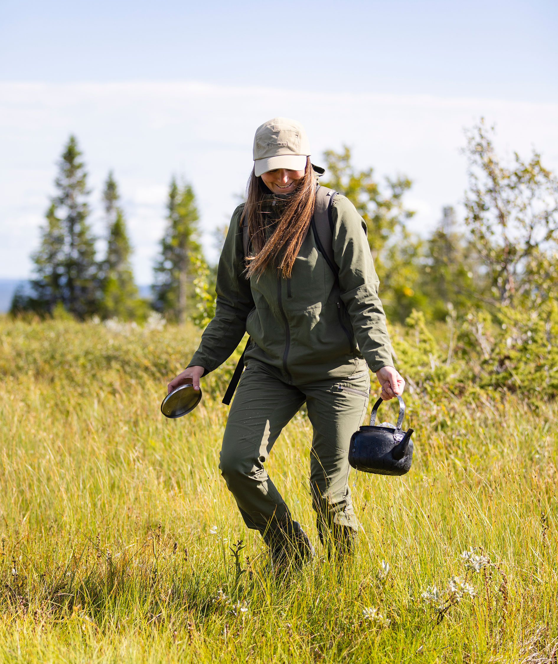 Pinewood&nbsp;Abisko Light damebukser, Mossgreen/Mossgreen, large image number 10