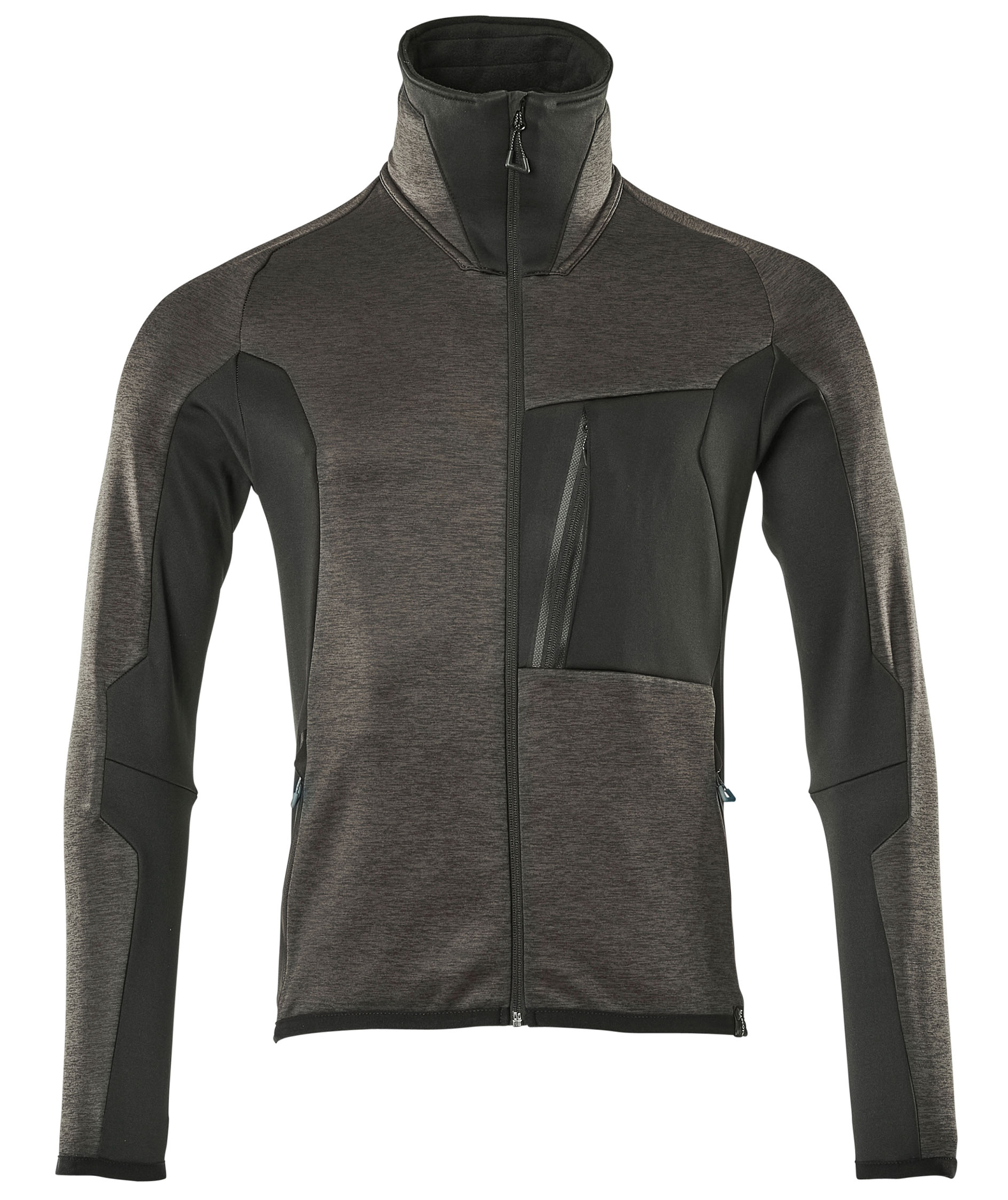 Mascot Advanced fleece sweater with zip, Dark Anthracite/Black, Dark Anthracite/Black, swatch