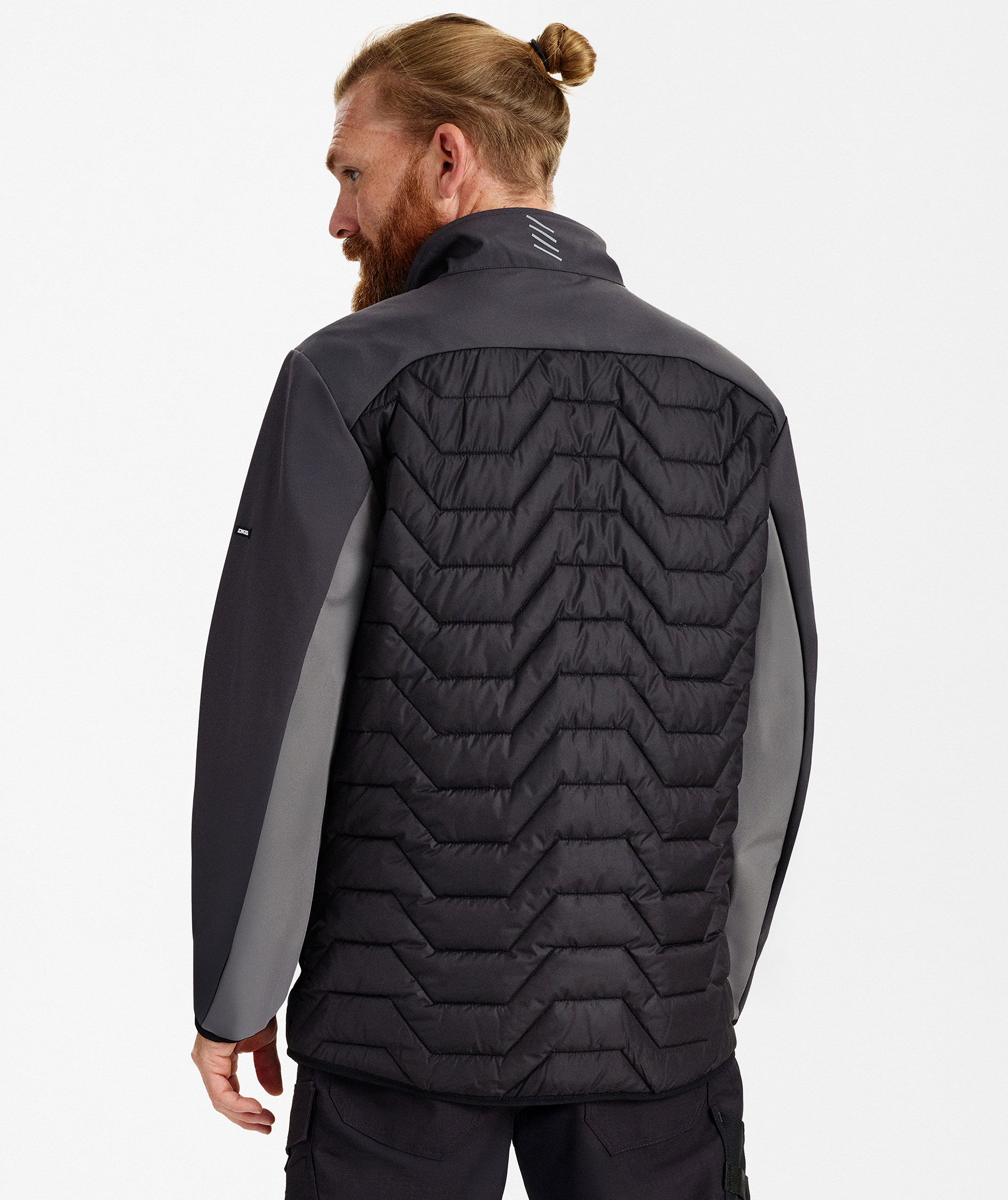 Engel Entire hybridjakke, Black/Anthracite Grey, large image number 4