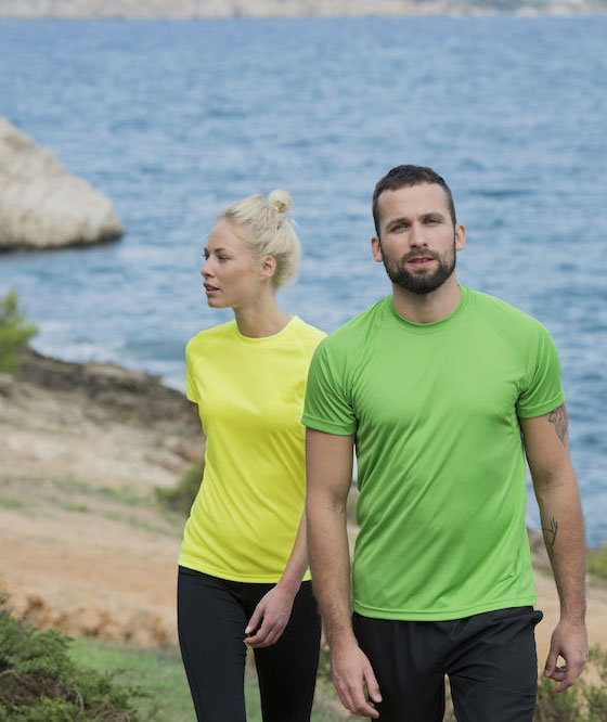 Clique Active dame T-shirt, Hi-Vis&nbsp;Gul, large image number 4