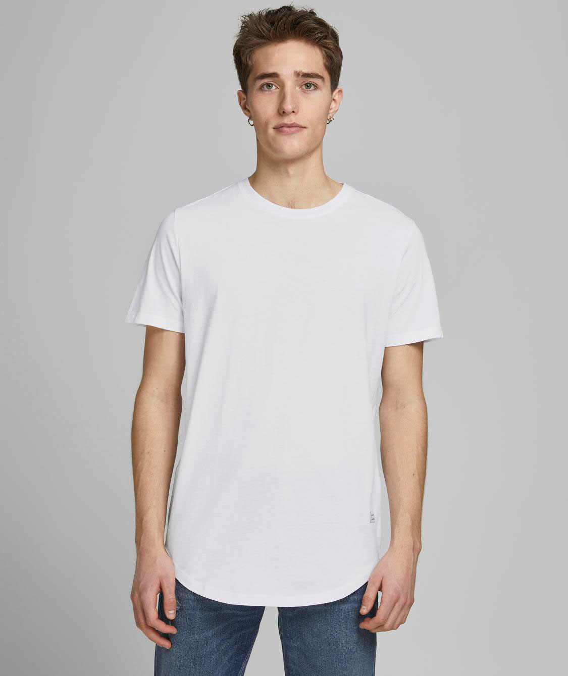Jack & Jones JACJENS 5-pak T-shirt, White/black, large image number 4