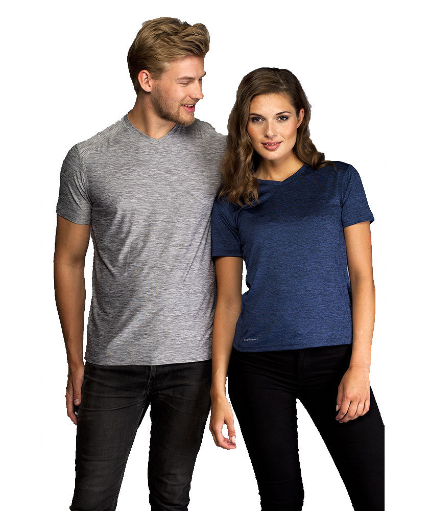 Pitch Stone T-shirt dam, Navy melange