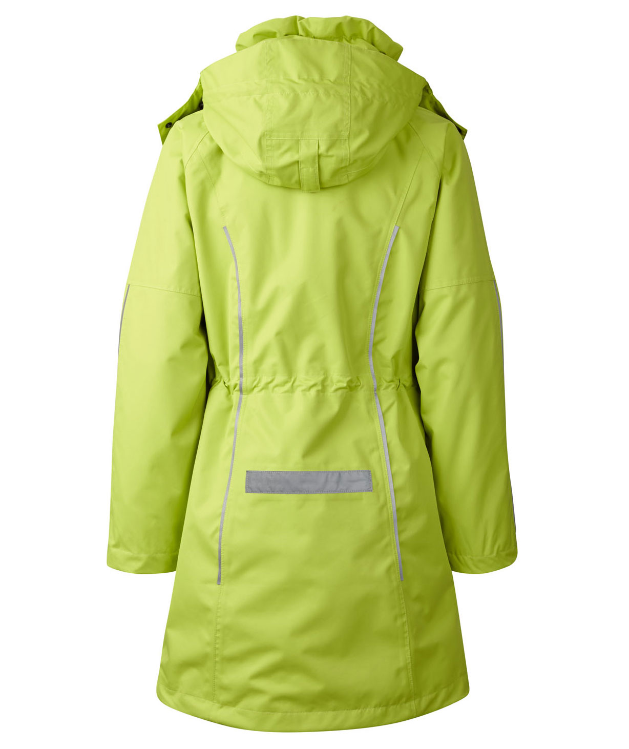 Xplor Care zip-in dame skaljakke med avtagbar hette, Lime