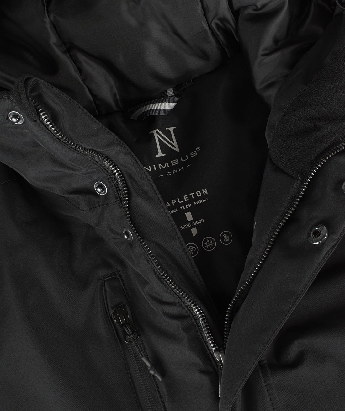 Nimbus Mapleton dame parkajakke, Sort, large image number 6