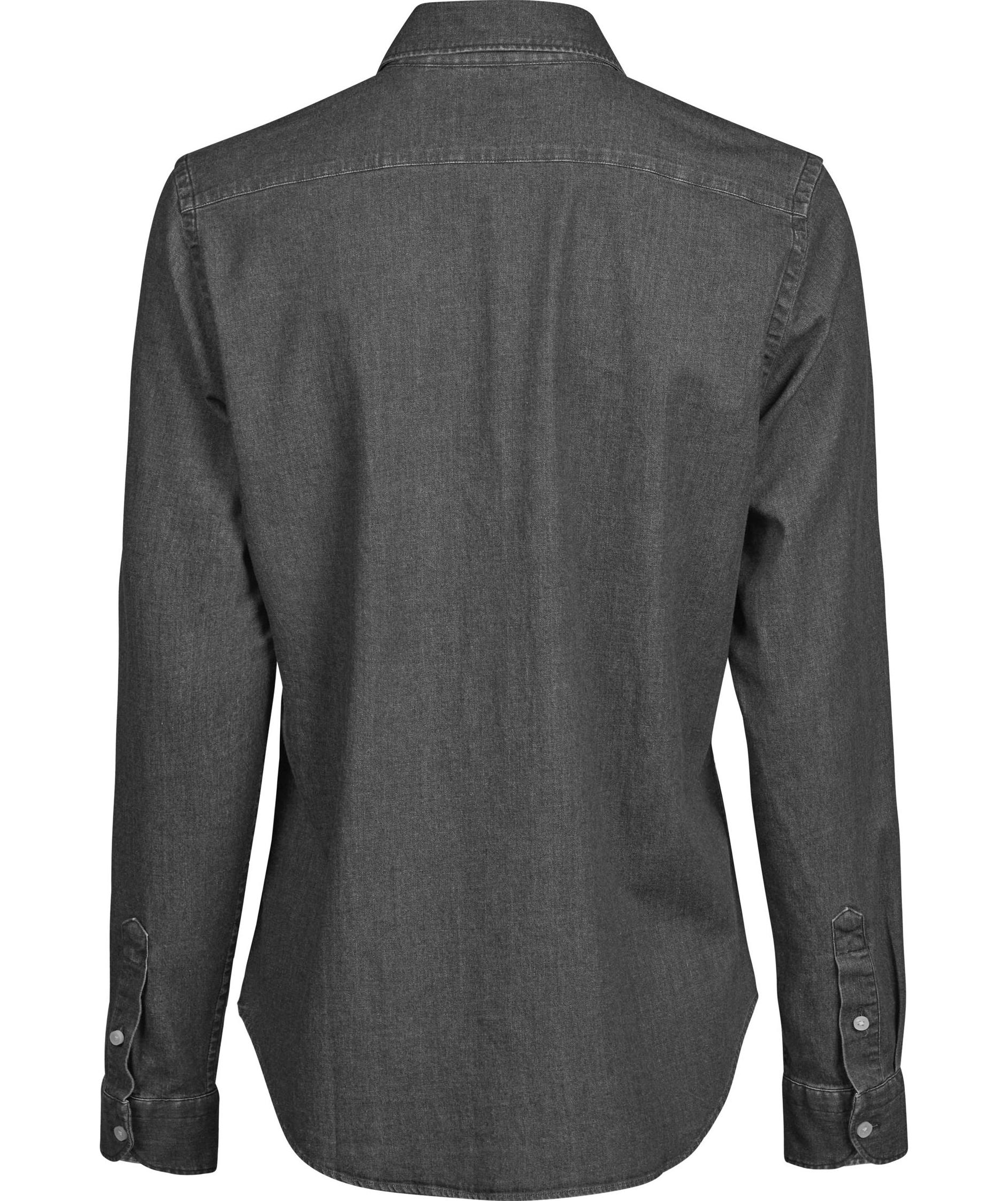 Tee Jays denim women's shirt, Black Denim