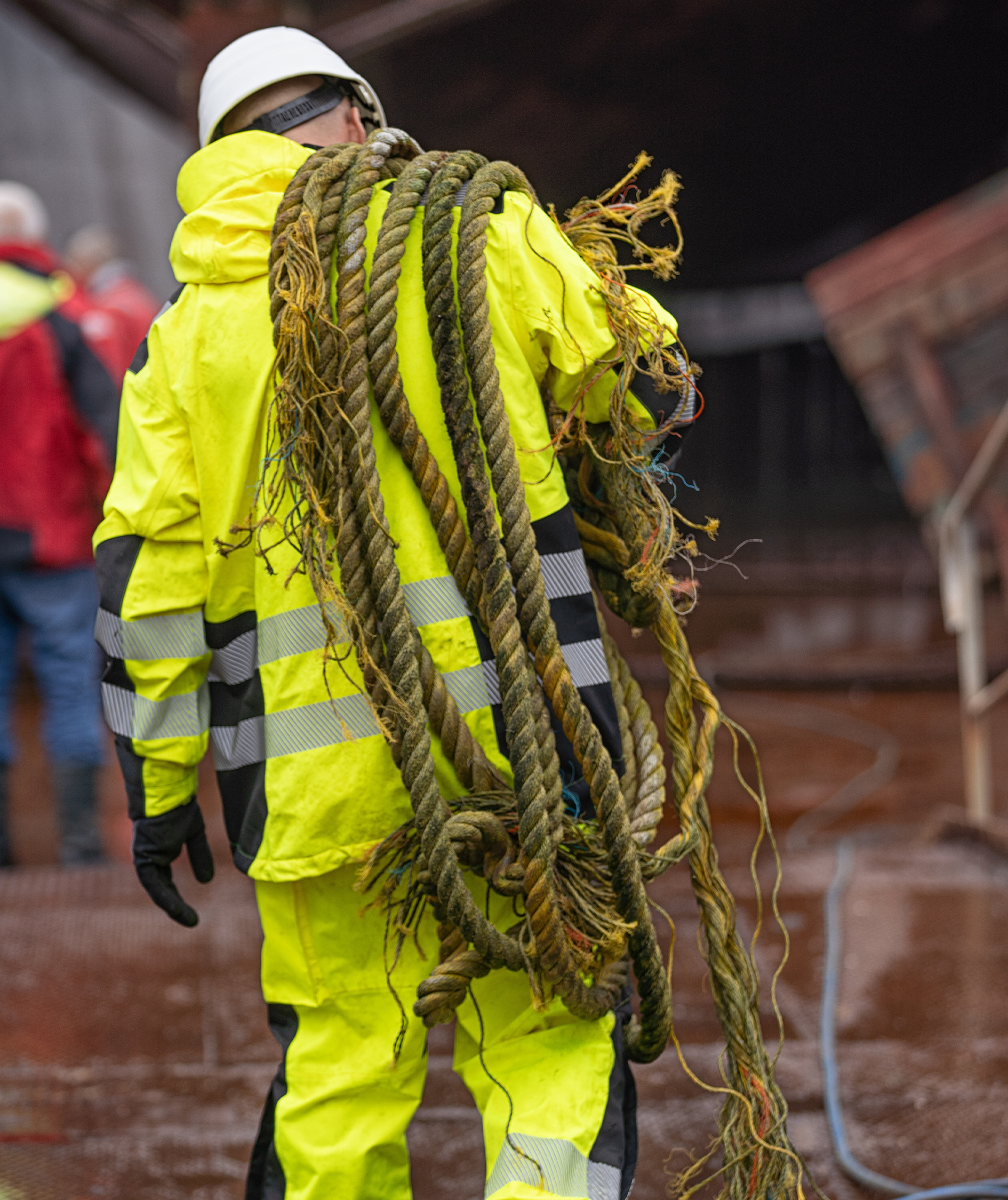 ELKA Visible Xtreme Arbeitsjacke, Hi-vis Gelb/Schwarz, large image number 4