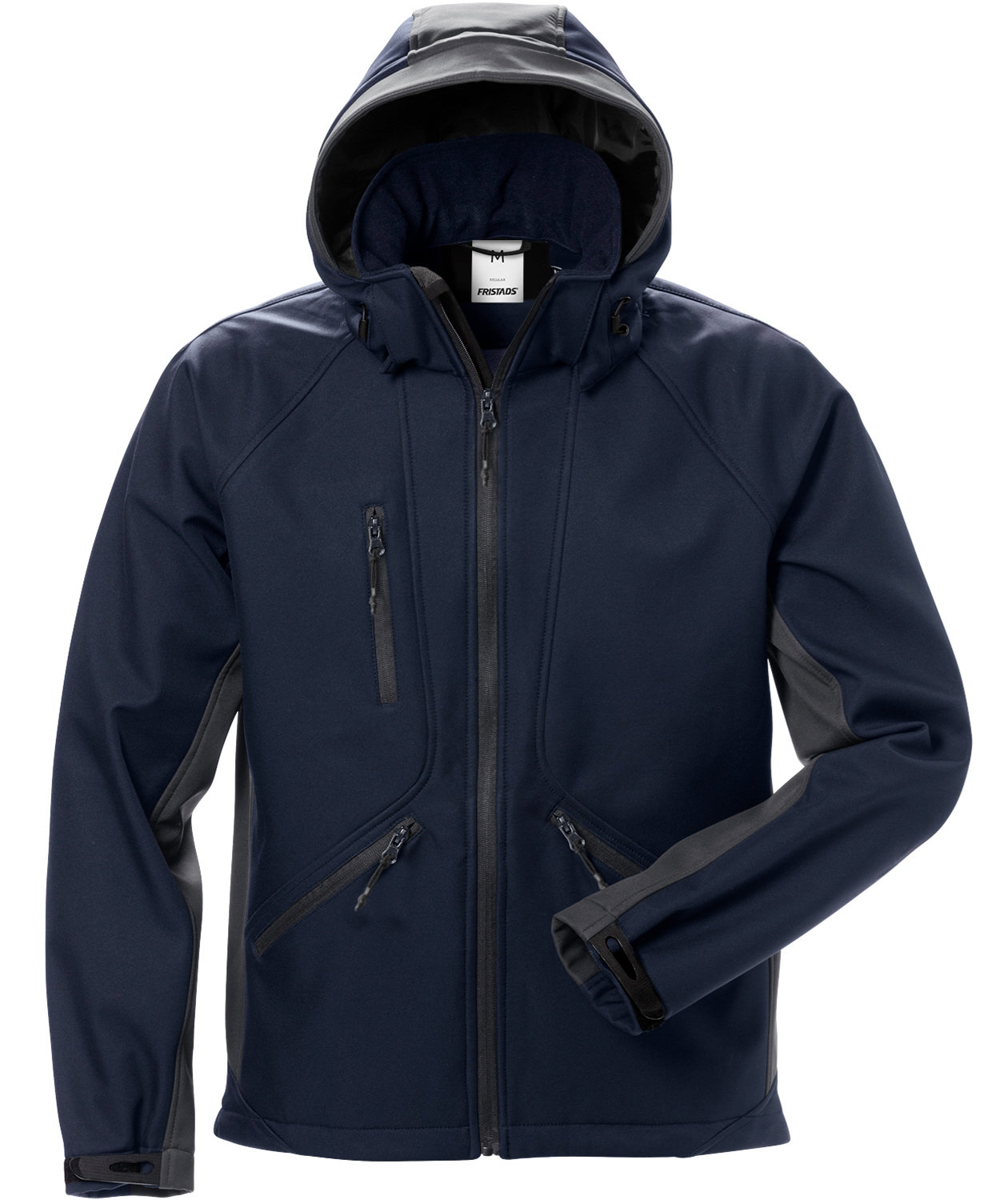 Fristads Acode WindWear softshelljakke 1414, Marine/Gr&aring;