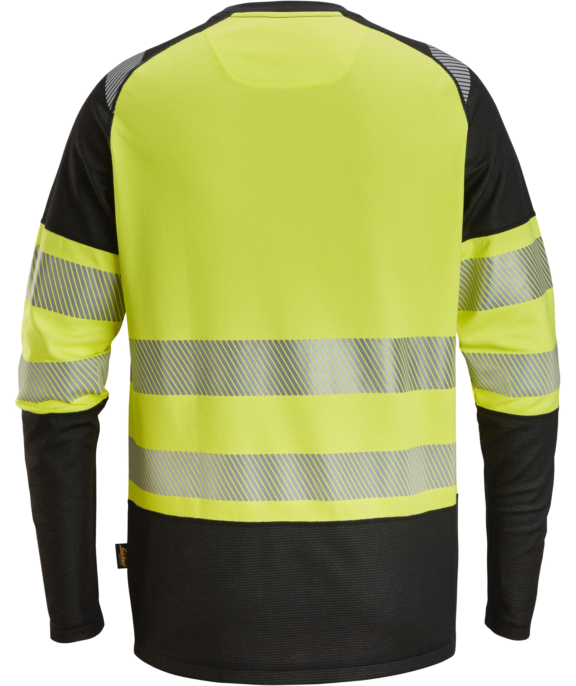 Snickers long-sleeved T-shirt 2430, Black/Hi-Vis Yellow