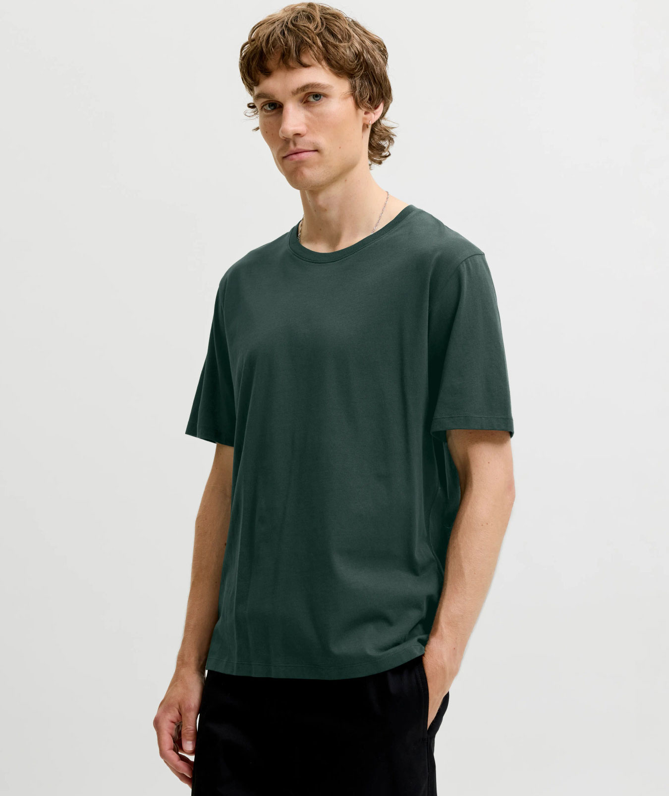 Jack & Jones JJEORGANIC basic T-skjorte, Scarab, large image number 6