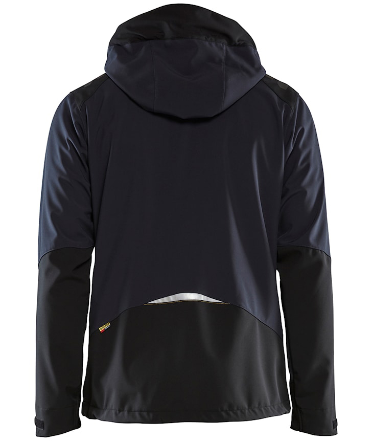 Bl&aring;kl&auml;der softshelljacka, M&ouml;rk Marinbl&aring;/Gul, large image number 1